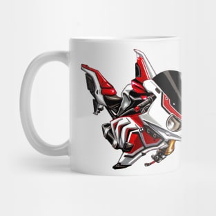 BMW S1000RR Shark White & Red Mug